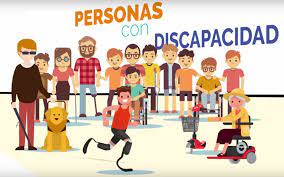 imagen de niños y jovenes con diferentes tipod de discapacidadlorar